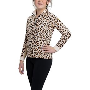 Kastel Denmark Girls Long Sleeve Sun Shirts | Sun Protection Upf 30+ | 1/4 خط العنق zip | الأطفال القمم النشطة in Kuwait