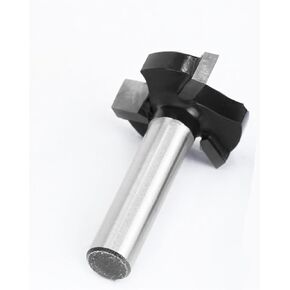1pc 8mm shank 3 أسنان T-slot جهاز التوجيه بتات مستقيمة الحافة المستقيمة مقبض قطع طحن الطحن للأعمال الخشبية الخشبية (اللون الأصفر) in Kuwait