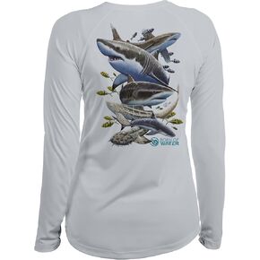 قميص الغوص Scuba Shark: UV UPF+ 50 Long Sleeve: سوء فهم الجمال in Kuwait