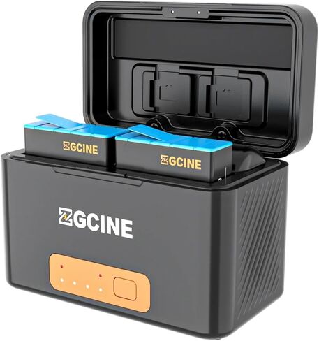 ZGCINE NP-BX1 Battery (2-Pack) with Rapid Dual Charger Case Build-in Battery for Sony ZV-1, Cyber-Shot DSC-RX100, DSC-RX100 II/III/M4/M5/M6/M7/IV/V/VI/VII/VA, DSC-RX100M II, HDR-CX405, Model: PS-BX-1 in Kuwait