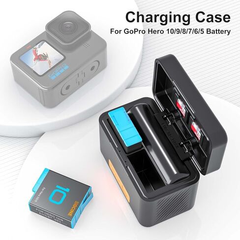 ZGCINE NP-BX1 Battery (2-Pack) with Rapid Dual Charger Case Build-in Battery for Sony ZV-1, Cyber-Shot DSC-RX100, DSC-RX100 II/III/M4/M5/M6/M7/IV/V/VI/VII/VA, DSC-RX100M II, HDR-CX405, Model: PS-BX-1 in Kuwait