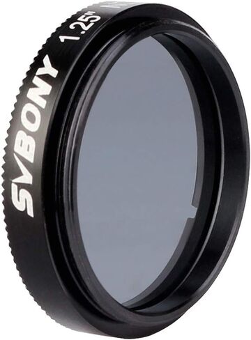 مرشح SVBONY SV139 تلسكوب القمر 3.17 سم 6.25 بالمائة ناقل الحركة ND16 مرشح ذو كثافة محايدة لعدسة تلسكوب يقلل سطح القمر السطوع الكلي in Saudi Arabia