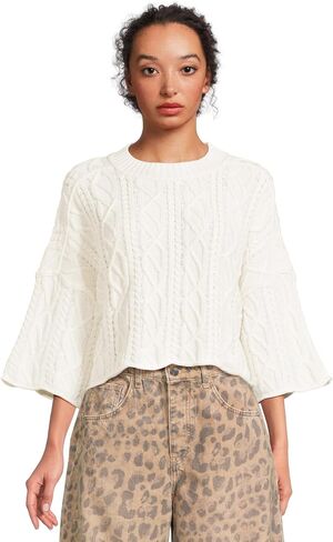 Women's Washed Ashore Sweater, Bellweather Blue in Saudi Arabia