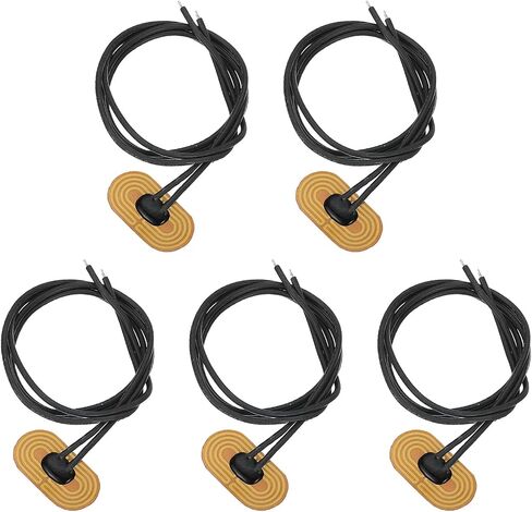MECCANIXITY 5pcs Heater Film Heating Plate, 2.8W 5V Polyimide Heat Pad Adhesive PI Heater Elements Film 34mmx18.2mm Heater Strip for Constant Temperature in Saudi Arabia