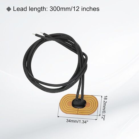 MECCANIXITY 5pcs Heater Film Heating Plate, 2.8W 5V Polyimide Heat Pad Adhesive PI Heater Elements Film 34mmx18.2mm Heater Strip for Constant Temperature in Saudi Arabia