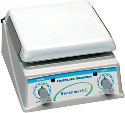 Penchmark Scientific H4000-H Plate Top Hot Plate ، 7.5 "× 7.5" منصة ، 9 "طول × 8" عرض X 4.5 "، 120 فولت/60 هرتز in Kuwait