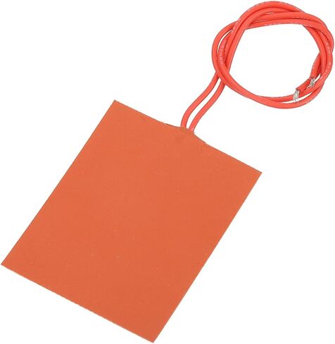 MECCANIXITY 1pcs Silicone Heating Pad, 12V 25W Heater Film Flexible Heating Plate 100mmx80mm Heater Mat for Constant Temperature in Saudi Arabia