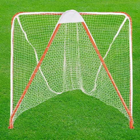 PGL 6x6ft تنظيم Lacrosse الهدف ، الهدف القابل للطي ، شبكة تدريب لاكروس ، هدف لاكروس المحمول ، إطار برتقالي مع شباك بيضاء ، قابلة للطي وقابلة للإزالة in Kuwait