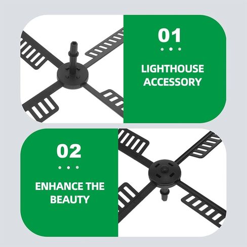 POPETPOP 4 Sets Versatile Garden Windmill Ornament Plastic Windmill Part for Blades Rotating Garden Lighthouse in Saudi Arabia