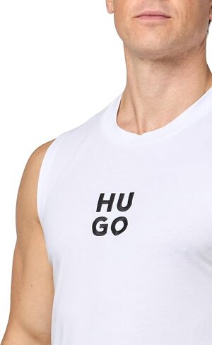 HUGO Men's Stacked Logo Beach Tank in Saudi Arabia