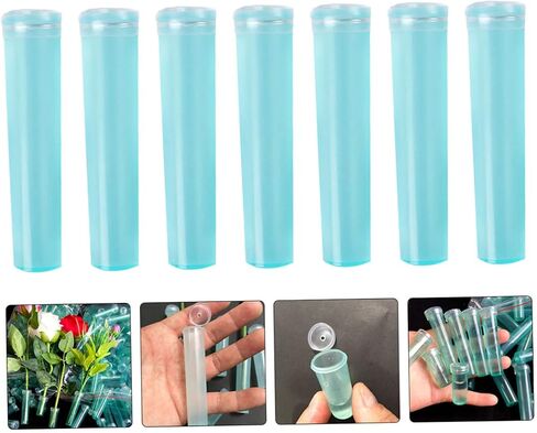 ARTIBETTER 2sets Floral Preservation Tubes Easy Install Culture Flower Tubes for Home Decor Sky- 50pcs*2 in Saudi Arabia