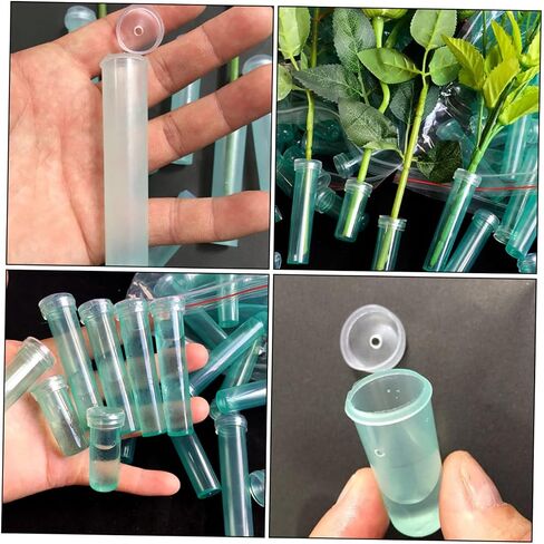 ARTIBETTER 2sets Floral Preservation Tubes Easy Install Culture Flower Tubes for Home Decor Sky- 50pcs*2 in Saudi Arabia