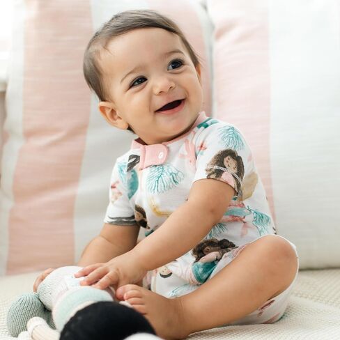 Burt's Bees Baby Unisex Baby Short Sleeve Pajamas, One-Piece Sleeper Romper PJs, Snug Fit for Infants 3 to 24 Months, Juice Box in Saudi Arabia