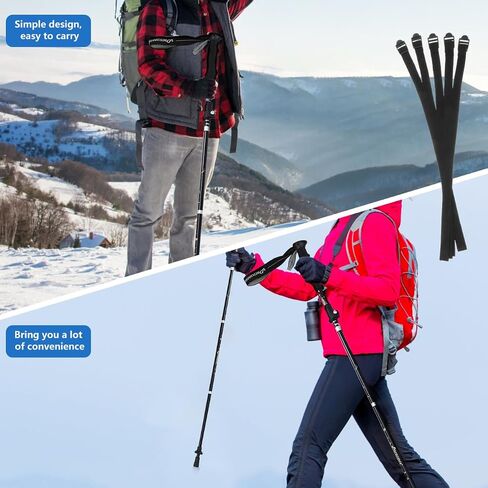 BESPORTBLE 5pcs Adjustable Ski Pole Wrist Straps Replacement - Non-Slip Comfortable Grip for Outdoor Skiing and Trekking Durable and Easy to Use Ski Pole Strap Set in Saudi Arabia