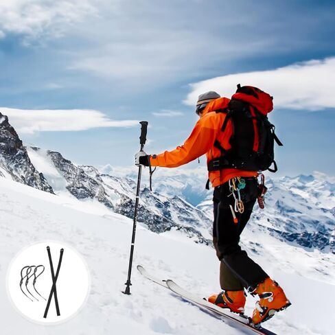 BESPORTBLE 5pcs Adjustable Ski Pole Wrist Straps Replacement - Non-Slip Comfortable Grip for Outdoor Skiing and Trekking Durable and Easy to Use Ski Pole Strap Set in Saudi Arabia