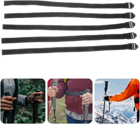 BESPORTBLE 5pcs Adjustable Ski Pole Wrist Straps Replacement - Non-Slip Comfortable Grip for Outdoor Skiing and Trekking Durable and Easy to Use Ski Pole Strap Set in Saudi Arabia