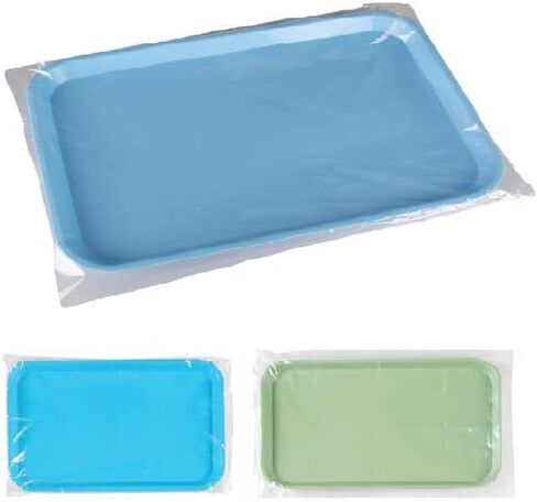 500 Pcs Disposable Clear Dental Plastic Tray Cover Ritter Size F , 7½" x 10½" Medical Size F Tray Covers in Kuwait