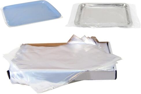 500 Pcs Disposable Clear Dental Plastic Tray Cover Ritter Size F , 7½" x 10½" Medical Size F Tray Covers in Kuwait