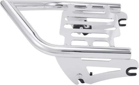 دراجة نارية Sissy Bar Argage Rack Kit لـ Harley Touring 2009-2024 Street Glide Road Road Glide Electra Glide ، مسند الظهر + كومبو رف الأمتعة الخلفي (أسود) in Kuwait