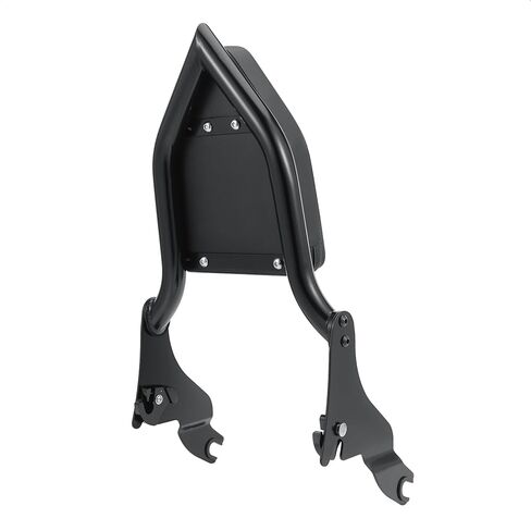 دراجة نارية Sissy Bar Argage Rack Kit لـ Harley Touring 2009-2024 Street Glide Road Road Glide Electra Glide ، مسند الظهر + كومبو رف الأمتعة الخلفي (أسود) in Kuwait