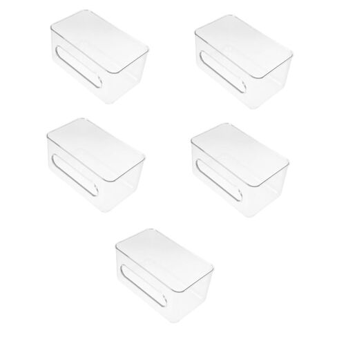 موزع القفازات ، 7.35x4.32x3.81in صندوق قفاز مثبت على الحائط مع غطاء ، صندوق تخزين قناع سطح المكتب لشركة المكتب المنزلي in Kuwait