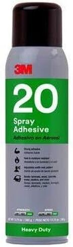 3M™ Heavy Duty 20 Spray Adhesive, Clear, Net Weight 13.8 oz in Saudi Arabia