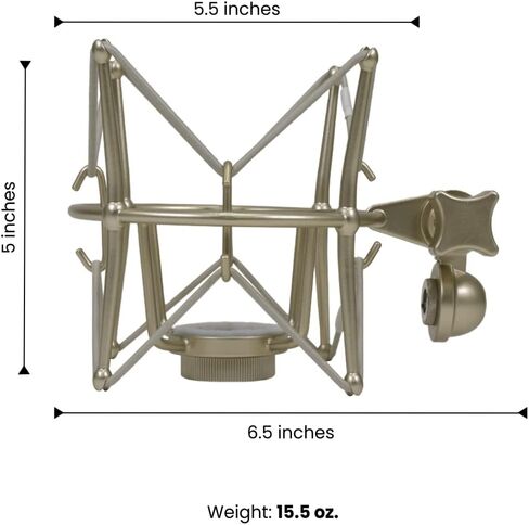 Seismic Audio - SA-MSM04 - Microphone Spider Shock Mount Mic Holder for Condenser Mics - Anti-Vibration in Saudi Arabia
