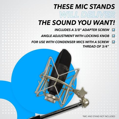 Seismic Audio - SA-MSM04 - Microphone Spider Shock Mount Mic Holder for Condenser Mics - Anti-Vibration in Saudi Arabia