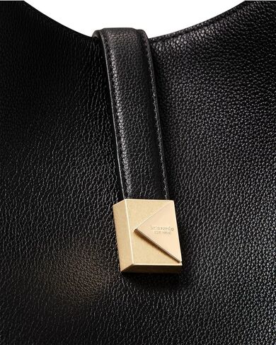 kate spade new york Deco Pebbled Leather Large Shoulder Bag, Parisian Navy in Kuwait