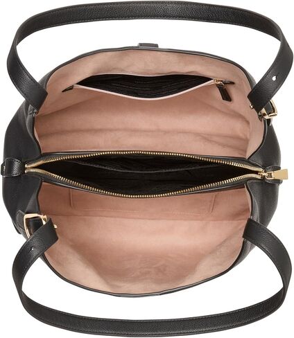 kate spade new york Deco Pebbled Leather Large Shoulder Bag, Parisian Navy in Kuwait