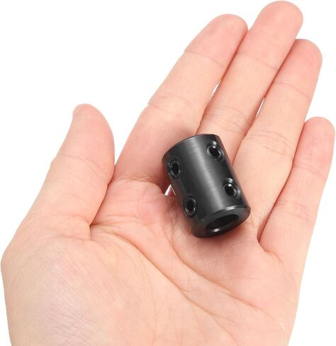UXCELL 2 PCS RAPLING ، 3/8 "Bore 3/4" OD 1 "طول الصلب المطلي بالأكسيد الأسود الطول مع مفتاح سداسي لعجلة محرك الطابعات ثلاثية الأبعاد (4 مسامير كل قطعة) in Saudi Arabia