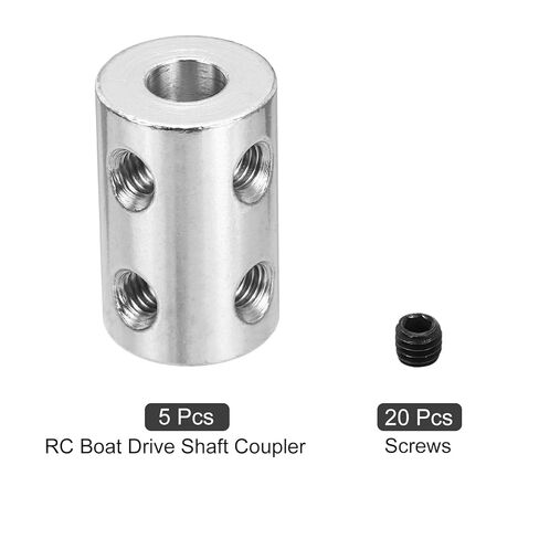 Meccanixity اقتران المسمار الصارم 4 مم إلى 4 مم موصل مقرنة عمود L22mm x D14mm موصل مفصل الصلب مجموعة من الطابعات ثلاثية الأبعاد DIY مع 20 مسامير ، والفضة ، 5pack in Kuwait