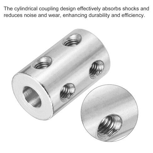 Meccanixity اقتران المسمار الصارم 4 مم إلى 4 مم موصل مقرنة عمود L22mm x D14mm موصل مفصل الصلب مجموعة من الطابعات ثلاثية الأبعاد DIY مع 20 مسامير ، والفضة ، 5pack in Kuwait