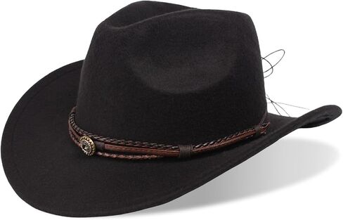 Leather Cowboy Hat Bands for Men Women Western/Fedora/Panama Hat Belts Cowgirl Hatbands with Silver Buckle Cowboy Supply Hand Made Replacement in Saudi Arabia