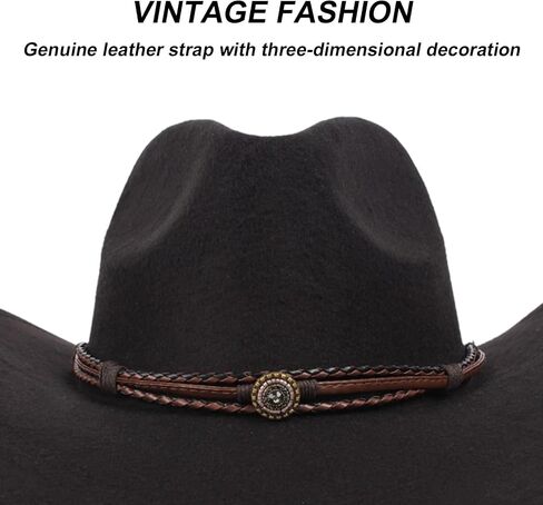Leather Cowboy Hat Bands for Men Women Western/Fedora/Panama Hat Belts Cowgirl Hatbands with Silver Buckle Cowboy Supply Hand Made Replacement in Saudi Arabia