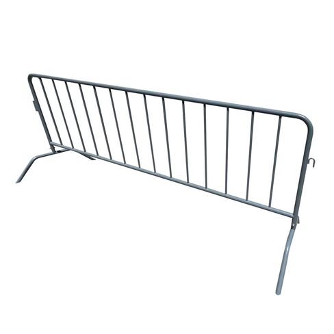 Sandbaggy Metal 8.5 ft Crowd Control Barricades - Interlocking Barriers - Removable Bridge Feet - Portable Temporary Fence, Rust Resistant Steel (4, 8.5 ft x 40 in (W x H)) in Kuwait
