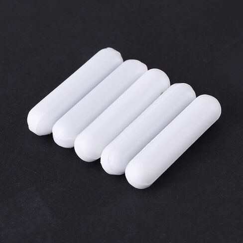 قضبان ضجة مغناطيسية 5pcs PTFE ، قضبان التحريك المختبرية من النوع C مقاومة درجات الحرارة العالية (250 ℃) مع درجة حرارة منخفضة -196 ℃ ، 7 × 30 مم 9 × 30 مم لخلاط المختبر ، لوحة محرك مغناطيسي in Kuwait