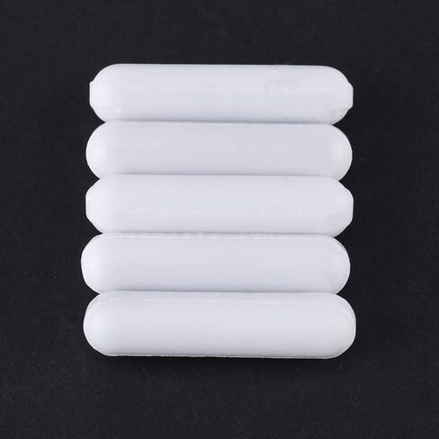 قضبان ضجة مغناطيسية 5pcs PTFE ، قضبان التحريك المختبرية من النوع C مقاومة درجات الحرارة العالية (250 ℃) مع درجة حرارة منخفضة -196 ℃ ، 7 × 30 مم 9 × 30 مم لخلاط المختبر ، لوحة محرك مغناطيسي in Kuwait
