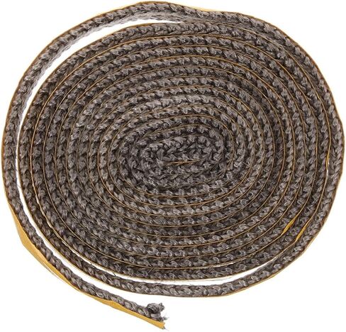 Wood Stove Door Gasket Seal Self-Adhesive High Temperature Fiberglass Rope 3mm x 10mm x 4m for Fireplace Chimney and Oven Use Sturdy Heat Resistant Insulation in Saudi Arabia