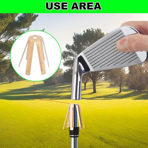 20pcs Golf Shaft Adapter Shims, 6 Legs Brass Golf Ferrules Shims Fits 335. 350. 355. 370 for All Shaft Adjustable On-Course Accessories for Men Women in Saudi Arabia