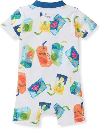 Burt's Bees Baby Unisex Baby Short Sleeve Pajamas, One-Piece Sleeper Romper PJs, Snug Fit for Infants 3 to 24 Months, Magical Mermaids in Saudi Arabia