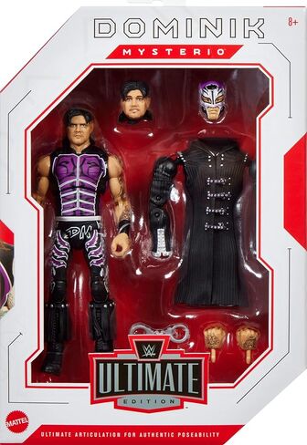 Mattel WWE Ultimate Edition Action Figure & Accessories ، مجموعة Dominik Mysterio 6 بوصة ، ورؤوس وأيدي قابلة للتبديل ، و 30 نقطة مفصلية in Saudi Arabia