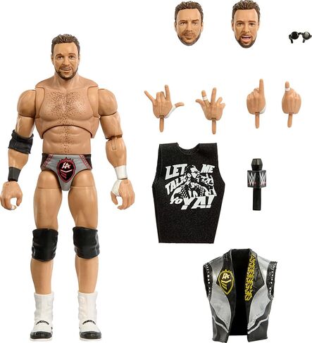 Mattel WWE Ultimate Edition Action Figure & Accessories, 6-inch LA Knight Collectible Set, Swappable Heads & Hands, 30 Articulation Points in Saudi Arabia