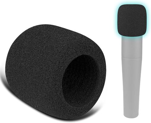 SOULWIT 6Pcs Microphones Pop Filter for Shure SM57 SM-57, SM57 Pro, Protective Mic Cover Windscreen Foam - Black in Kuwait