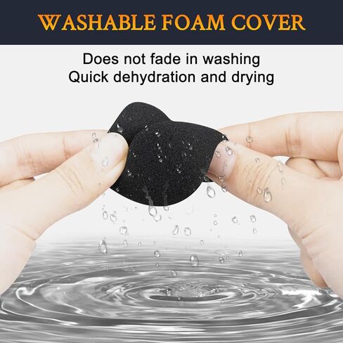 SOULWIT 6Pcs Microphones Pop Filter for Shure SM57 SM-57, SM57 Pro, Protective Mic Cover Windscreen Foam - Black in Kuwait