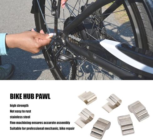 plplaaoo hub Pawl Bike Hub Body Pawl Steel Bike Hub Pawl Replacement High Strength Fine Machining Durable for Professional Bike Repair and Maintenance 3 Pieces Set in Kuwait
