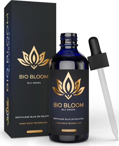 Methylene Blue 2% Drops – Double Strength 100ml (3.4 fl oz) USA Pharmaceutical Grade USP, Nano Gold Enhanced, 3rd party Lab-Tested, High Potency Liquid in Saudi Arabia
