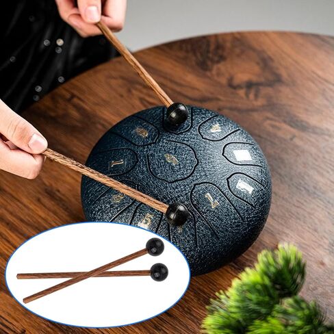 4PCS Great Tongue Drum Mallets/Wooden Rubber Percussion Mallet, Rubber Xylophone Mallet Percussion, Glockenspiel Sticks for Bell Stick, Tongue Drum Mallets, Percussion Xylophone Mallets Sticks in Kuwait