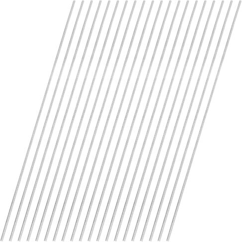 Uxcell 2pcs قضبان فولاذية مستديرة ، 15 ملم × 100 مم من الصلب عالي السرعة (HSS) قضيب الصلب من الألومنيوم لآلة حفر الترس الممل in Saudi Arabia