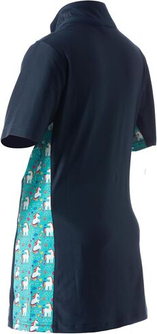 Equinavia Lena Kids Short Sleeve Quarter Zip Shirt in Saudi Arabia